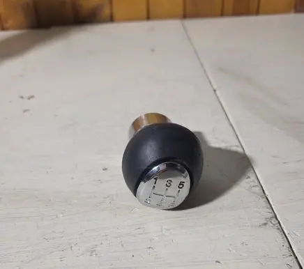Gear lever shifter trim leather/knob