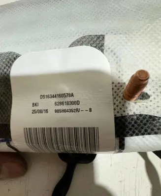 Renault Kadjar Side airbag 985H04352R 628618300D D516344160578A