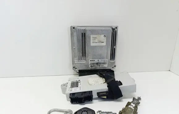 BMW 5 E60 E61 Engine ECU kit and lock set 7796637 7797374 6960978