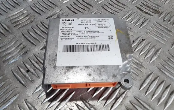 Peugeot 307 Airbag control unit/module 9650109480