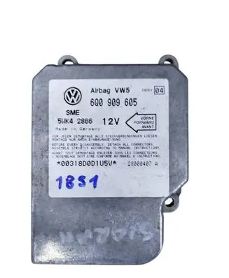 Volkswagen Sharan Airbag control unit/module 6Q0909605