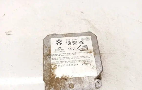 Seat Alhambra (Mk1) Airbag control unit/module 1j0909608