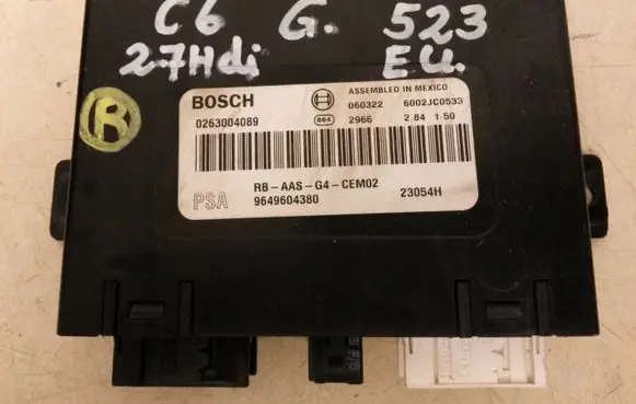 Citroen C6 Parking PDC control unit/module 9649604380 0263004089 23054H