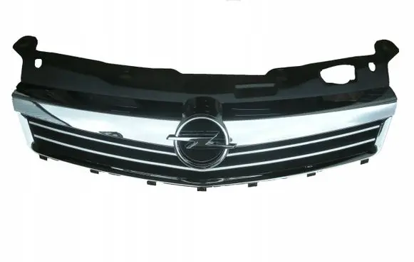 Opel Astra H Front bumper upper radiator grill 132257775