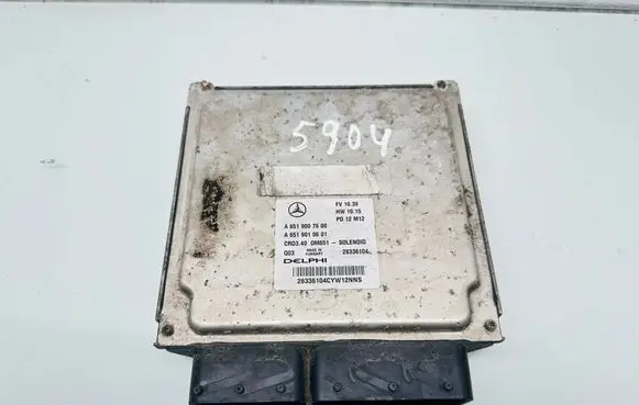 Mercedes-Benz B W246 W242 Engine control unit/module A6519007600 A6519010601