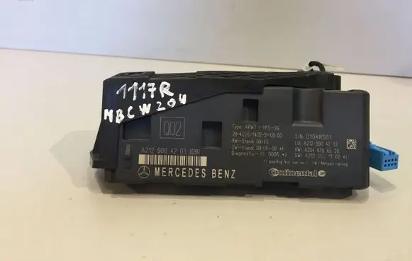 Mercedes-Benz C W204 Tailgate/trunk control unit/module A2129004203 A212900420309