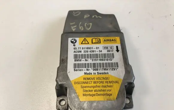 BMW 5 E60 E61 Airbag control unit/module 9118931