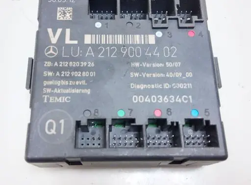 Mercedes-Benz E W212 Door control unit/module A2129004402