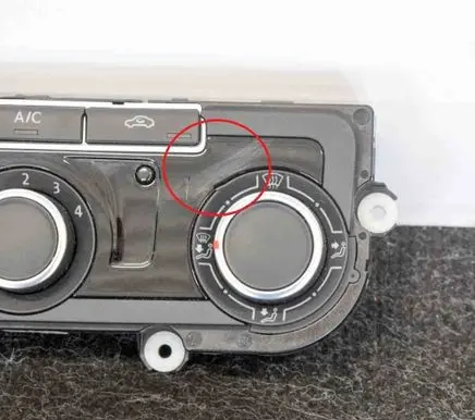 Volkswagen PASSAT B7 Interior fan control switch 7N0907426BG