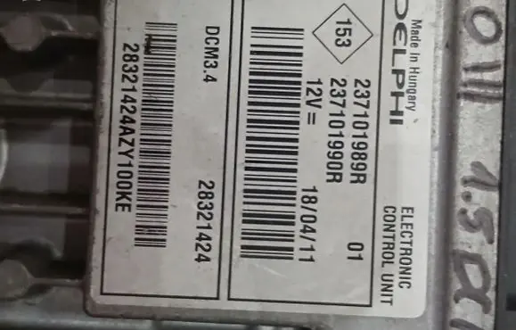 Renault Clio III Engine control unit/module ECU 237101989