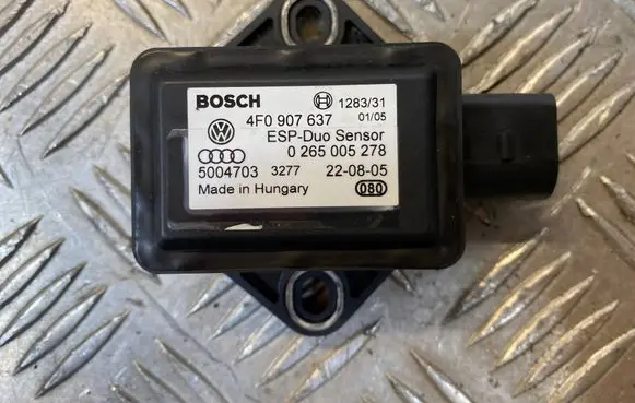Audi A6 S6 C6 4F ESP acceleration yaw rate sensor 4F0907637 5004703 0265005278