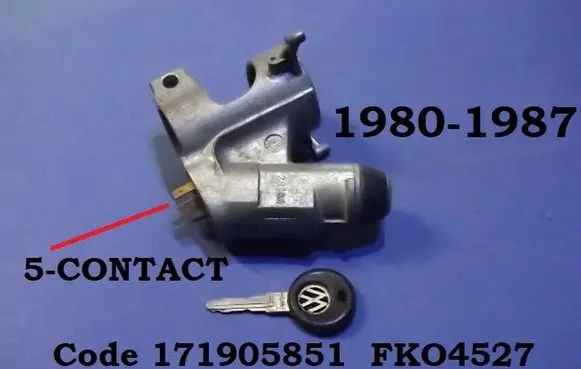 Volkswagen Polo I 86 Ignition lock 171905851 FKO4527
