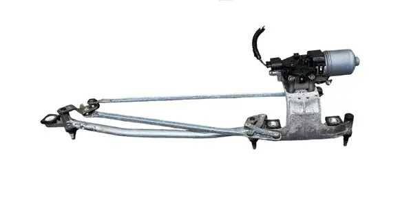 Front wiper linkage and motor