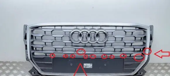 Audi Q2 - Front bumper upper radiator grill 81A853651
