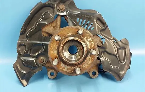 Front wheel hub spindle knuckle