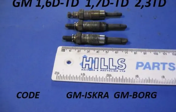Opel Rekord E2 Glow plug GMISKRA GMBORG