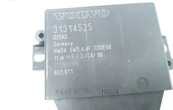 Volvo V60 Parking PDC control unit/module 31314525