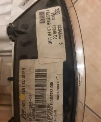 Ford Galaxy Speedometer (instrument cluster) 95vw10849dj 7m0920801c