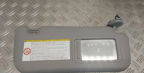 Toyota Yaris Sun visor