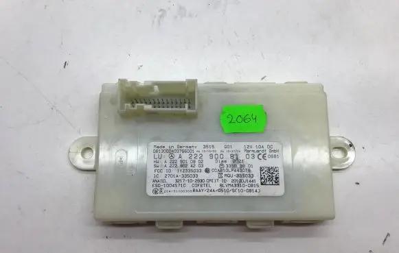 Mercedes-Benz S W222 Keyless (KESSY) go control unit/module A2229008103 2701A335033 A2229010902