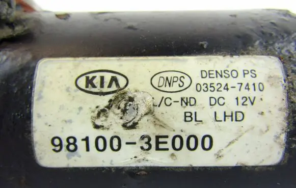 KIA Sorento Wiper motor 981003E000