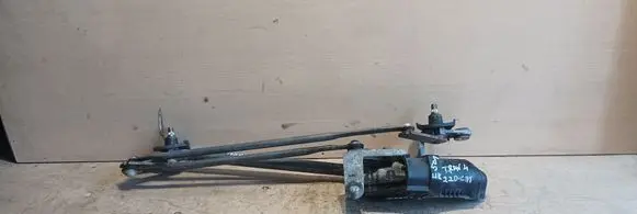 Front wiper linkage and motor