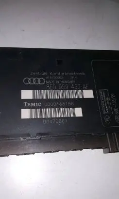 Audi A4 S4 B6 8E 8H Comfort/convenience module 8E0959433AF 00001881B6 00470661