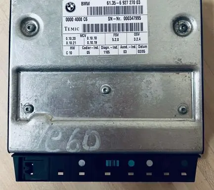BMW 5 E60 E61 Seat control module 00004008C6 692727003