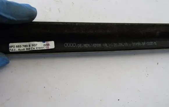 Audi A5 8T 8F Rear door glass trim molding 8F0853763E