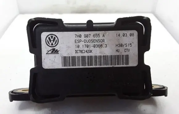 Volkswagen Touran I ESP acceleration yaw rate sensor 7H0907655A 10170103663