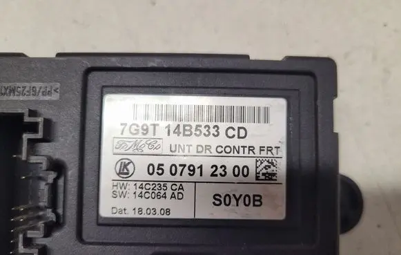 Ford Galaxy Door control unit/module 7G9T14B533CD 0507912300
