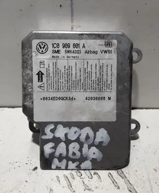 Skoda Fabia Mk1 (6Y) Airbag control unit/module 1C0909601A 5WK43123