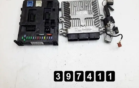 Citroen C6 Engine ECU kit and lock set 5ws40379at 9658198080