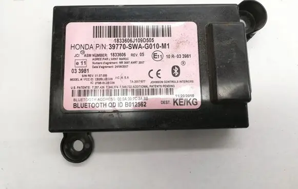 Honda CR-V Bluetooth control unit module 39770SWAG010M1