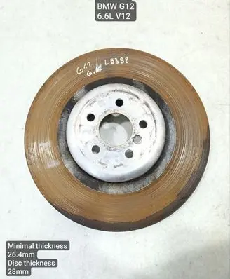 BMW 7 G11 G12 Rear brake disc 6871258