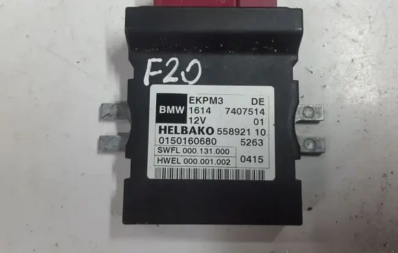 BMW 1 F20 F21 Fuel injection pump control unit/module 7407514