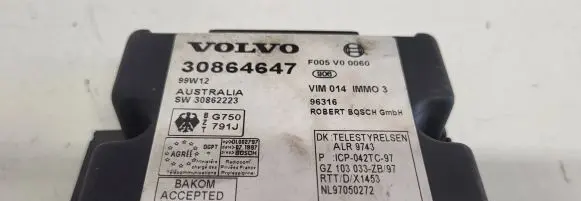 Volvo S40, V40 Immobilizer control unit/module 30864647 30862223 F005V00060