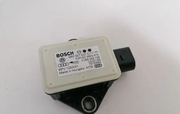Audi A4 S4 B8 8K ESP acceleration yaw rate sensor 8K0907637C 0265005738
