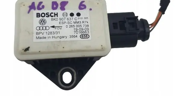 Audi A4 S4 B8 8K ESP acceleration yaw rate sensor 8k0907637c4car