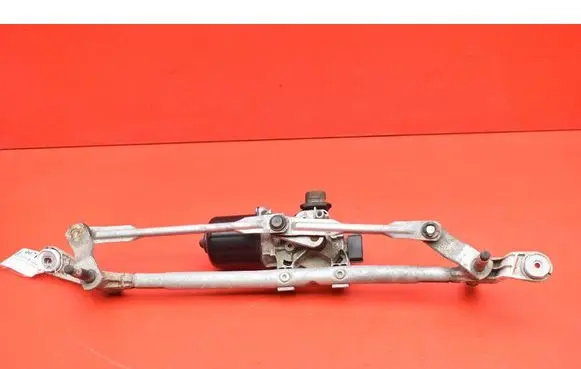 Front wiper linkage and motor
