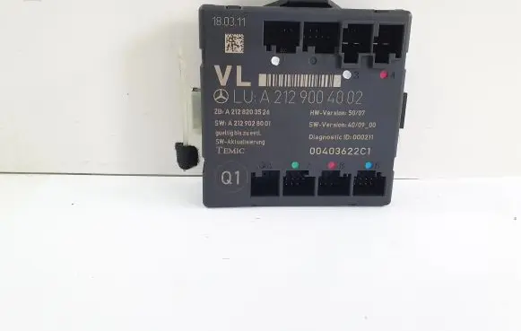 Mercedes-Benz C W204 Door control unit/module A2129004002 A2128203526 A2129028001