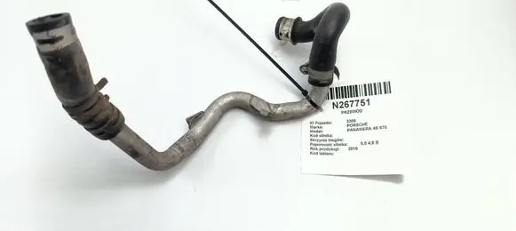 Porsche Panamera (970) Engine coolant pipe/hose 97010604002