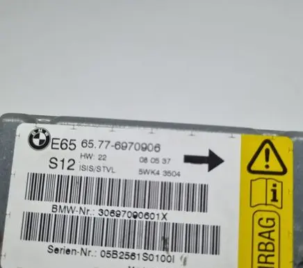 BMW 7 E65 E66 Airbag deployment crash/impact sensor 65776970906