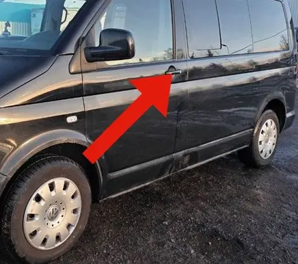 Volkswagen Multivan T5 Front door exterior handle
