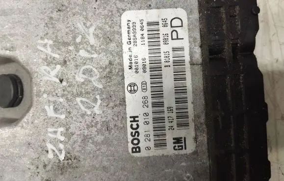 Opel Zafira A Engine control unit/module 24417169 28SA9999 0281010268