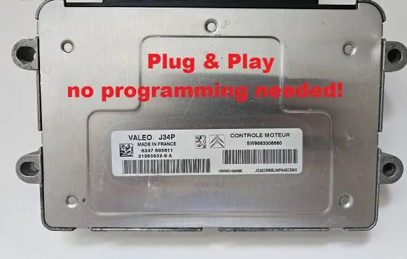 Peugeot 1007 Engine control unit/module 9663306680 9651696680 SW9663306680