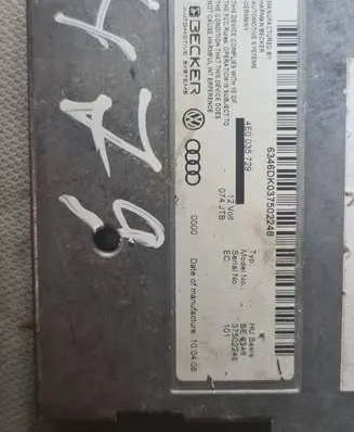 Audi A6 S6 C6 4F MMI control unit 4E0035729 6304DD037502248