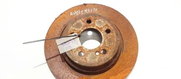 Mercedes-Benz S W221 Rear brake disc neventiliuojamas