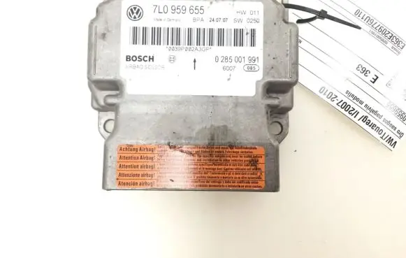 Volkswagen Touareg I Airbag control unit/module 7L0959655
