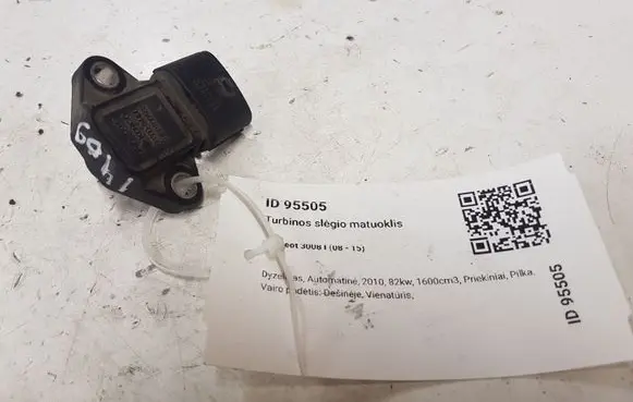 Peugeot 3008 I Turbo air boost pressure sensor 393008440